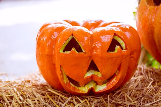 Halloween scary pumpkin photo