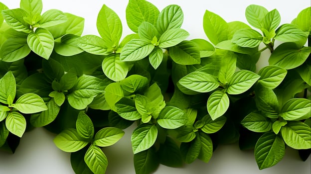 AI generated Vibrant Greenery Closeup Natural Background of Tree Leaves Ideal for Foliage Texture Designs, Ai Generated photo