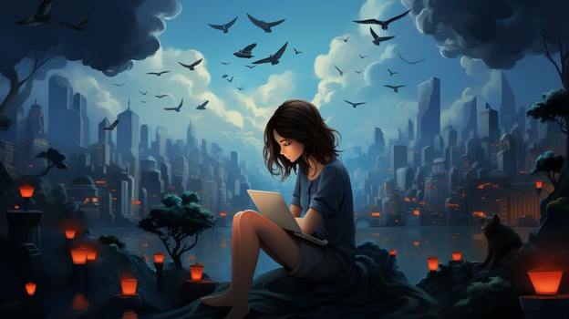 AI generated World introvert day photo