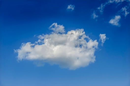 Clouds in the blue sky photo