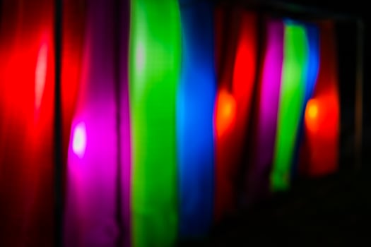 Multicolored defocused lights photo