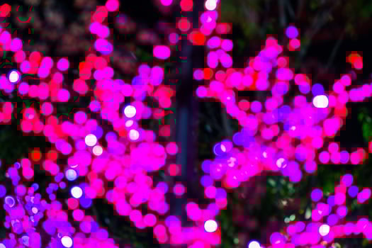 Multicolored defocused lights photo