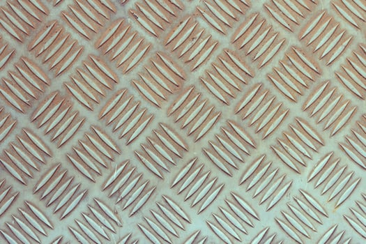 Old stainless steel floor plate photo