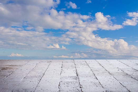 Blue sky land and white cloud photo