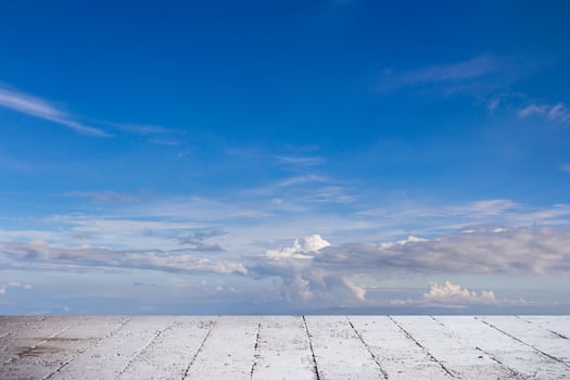 Blue sky land and white cloud photo