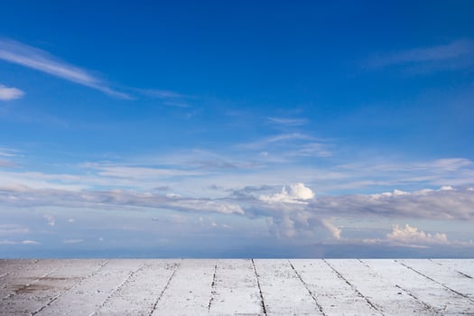 Blue sky land and white cloud photo