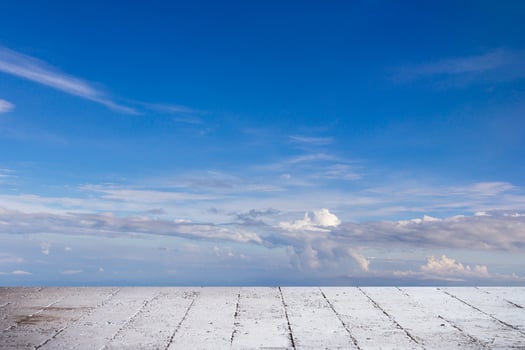 Blue sky land and white cloud photo