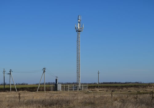 Tower for the transmission of cellular signals photo