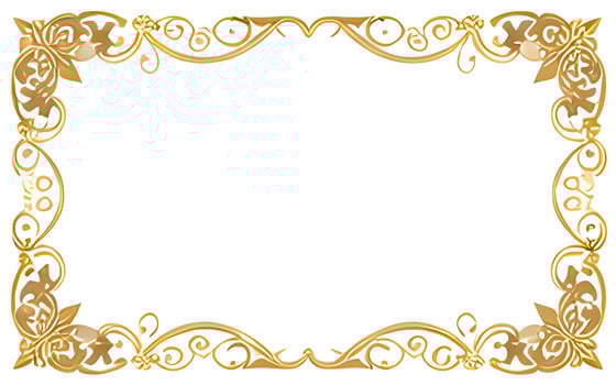 AI generated Luxury flower border frame illustration photo