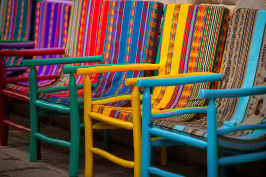 Colorful Peruvian Chairs photo
