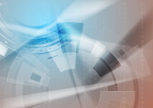 Sci-fi bright abstract technology background photo