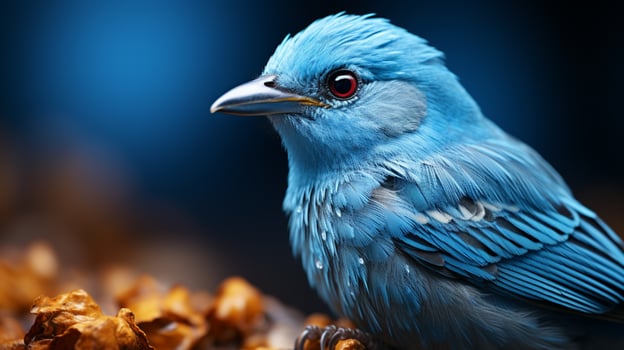 AI generated Blue tanager bird nature wildlife photo