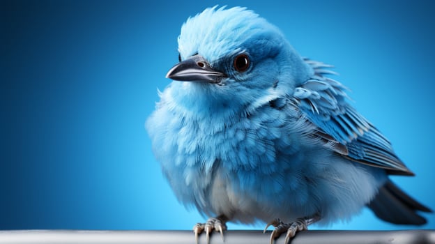 AI generated Blue tanager bird nature wildlife photo