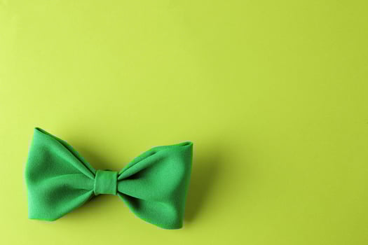 St. Patrick's Day Celebration, Festive Irish Holiday with Green Background, Concept of Shamrock Tradition in March Festival photo