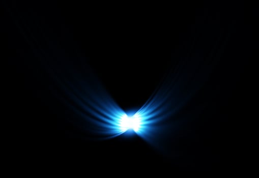 Lens flare light glow photo