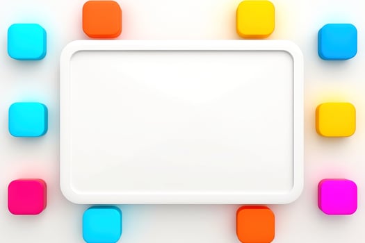 AI generated Abstract high tech border, futuristic technology background, Generative AI photo