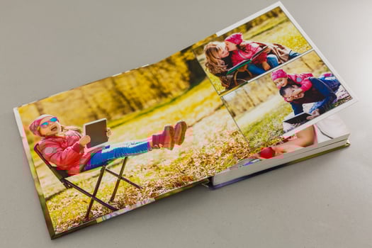 My Family Travel Photobook on a gray background photo