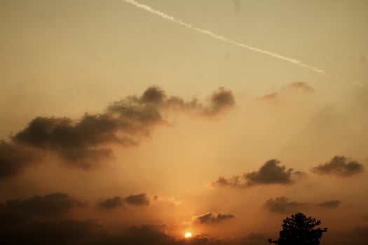 A view of the sky on a summer afternoon. photo