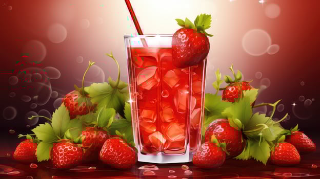 AI generated background closeup tea drink steamy ai generated photo