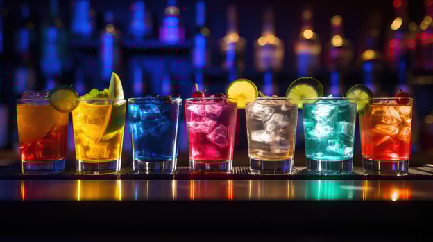 AI generated fruit cold cocktail drink arctic ai generated photo
