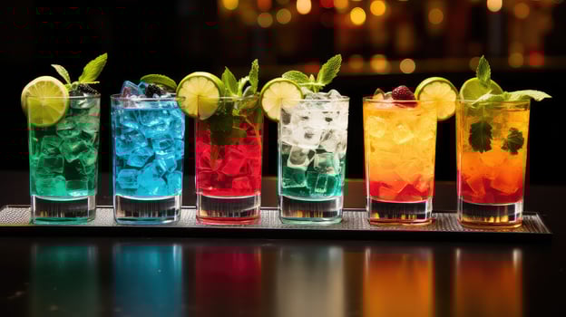 AI generated fruit cold cocktail drink arctic ai generated photo