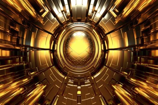 AI generated Gold background or texture and gradients shadow. AI Generative. photo