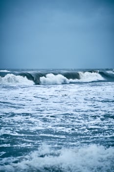 Huge Wave at the northern Sea during a storm photo