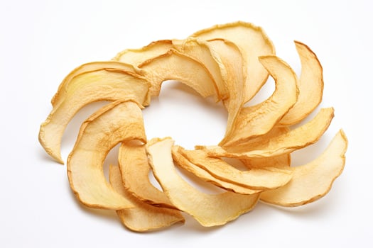 AI generated Dried apple rings clipart photo
