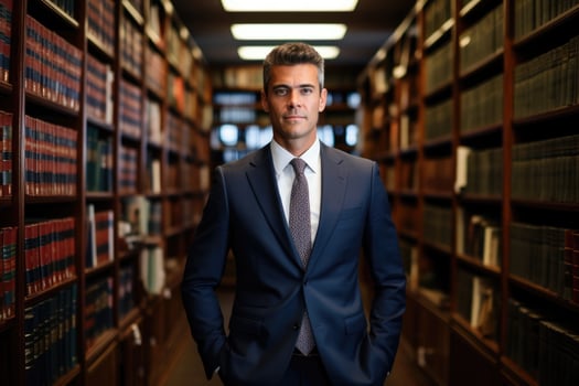AI Generated Male handsome adult style lifestyle guy lawyer suit men person elegant fashion indoor photo
