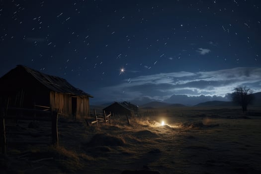 AI Generated Background space light sky dark travel astronomy summer nature night starry stars photo