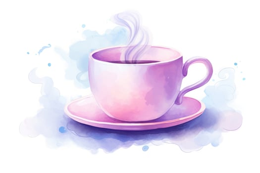 AI Generated Breakfast coffee espresso icon illustration cafe background mug black art drink morning photo