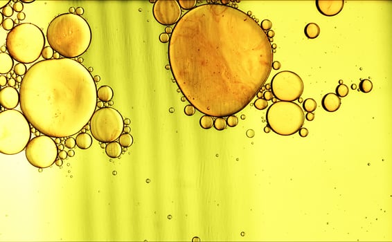 Abstract Colorful Food Oil Drops Bubbles and spheres Flowing on Water Surface photo