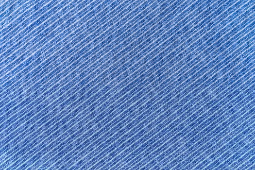 Natural blue linen texture with striped diagonal pattern as background, wallpaper photo