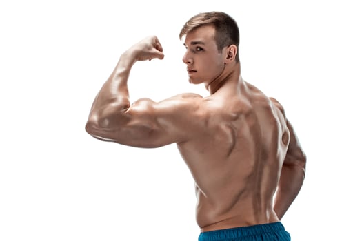 Image of muscle man posing in studio photo
