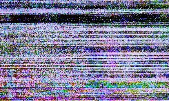 Glitch art scan line background. TV scan line monitor for old technology concept. Old damaged monitor line spots for aesthetic design. photo