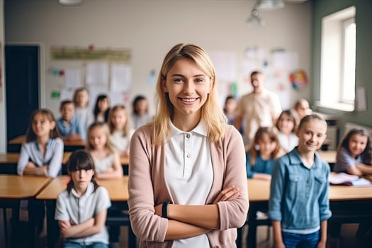 AI generated Cheerful Young Woman Smiling and Showcasing Her Hijab photo