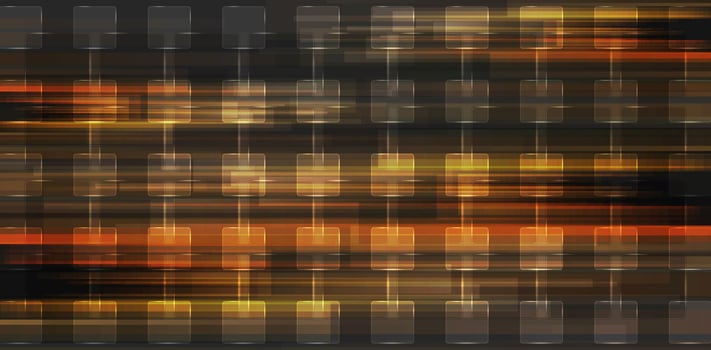 Orange glossy squares abstract geometric background photo