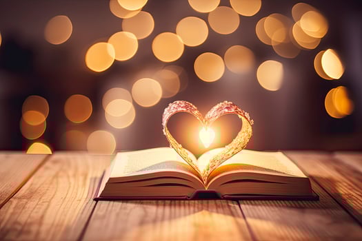 AI generated Symbol of Love. Close-Up on Female Hands Holding a Heart-Shaped Gift for Valentine's Day, Birthday, Mother's Day. photo