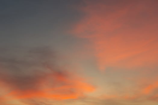 Sunrise. sunset sky with gentle colorful clouds for backgroud and concepts photo