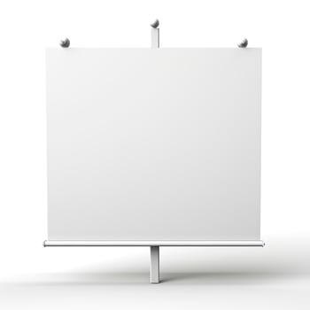 AI generated blank whiteboard on the wall. Generative AI photo
