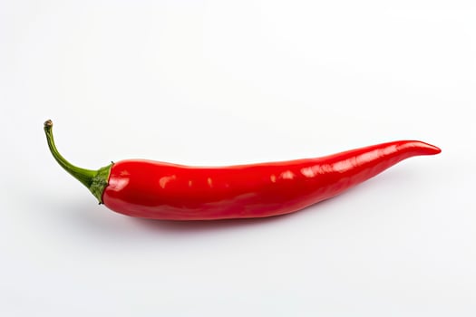AI generated A Red chili pepper is isolated on a white background. AI Generated photo