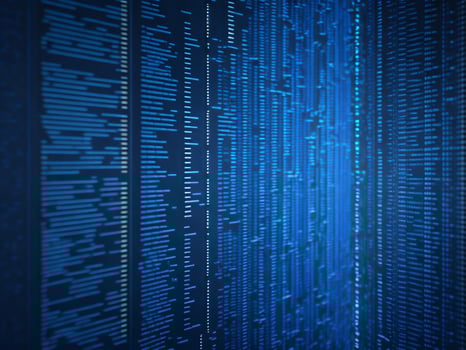 AI generated Digital Cyberspace with Particles and Digital Data Network Connections. High Speed Connection and Data Analysis Technology Digital Abstract Background Concept. 3d rendering photo