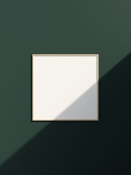 Empty framed canvas for mockups and art illustrations photo