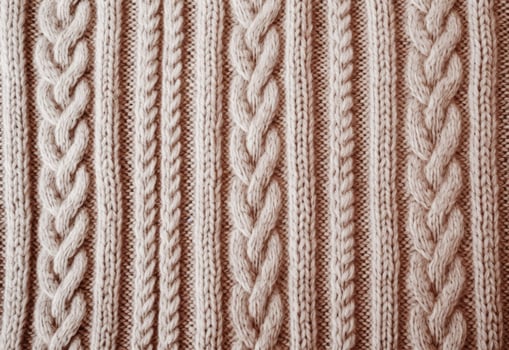 AI generated Knitted sweater texture, background with copy space. AI Generated photo