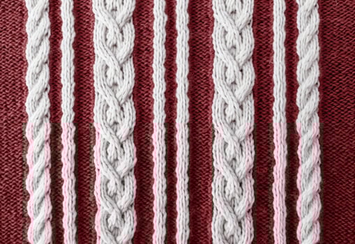 AI generated Knitted sweater texture, background with copy space. AI Generated photo