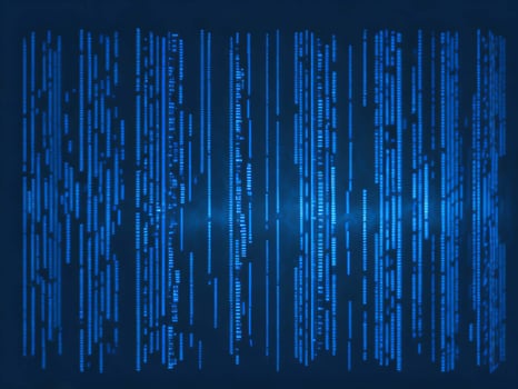 AI generated Digital Cyberspace with Particles and Digital Data Network Connections. High Speed Connection and Data Analysis Technology Digital Abstract Background Concept. 3d rendering photo