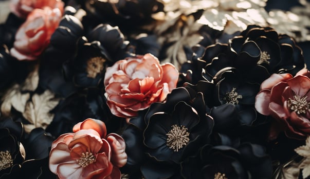 AI generated Elegant Flower Background photo