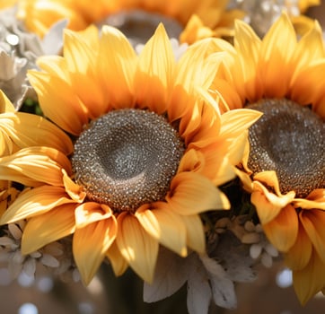 AI generated Outdoor Flower Background photo