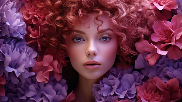 AI generated what's the difference between purple and pink photo