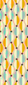 Retro bookmark with geometrical pattern photo